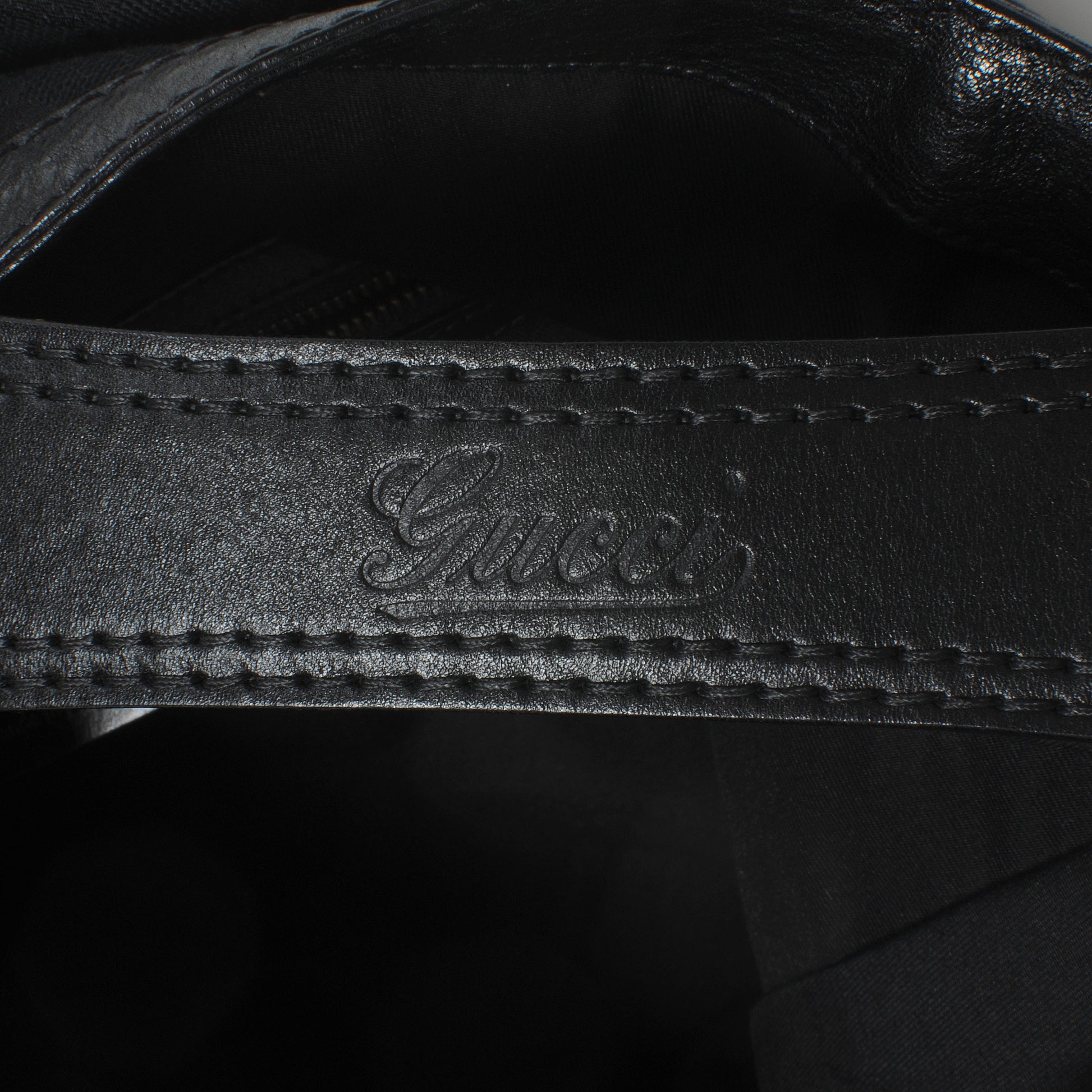 Gucci Monogram Large Jockey Hobo Black 8 of 9