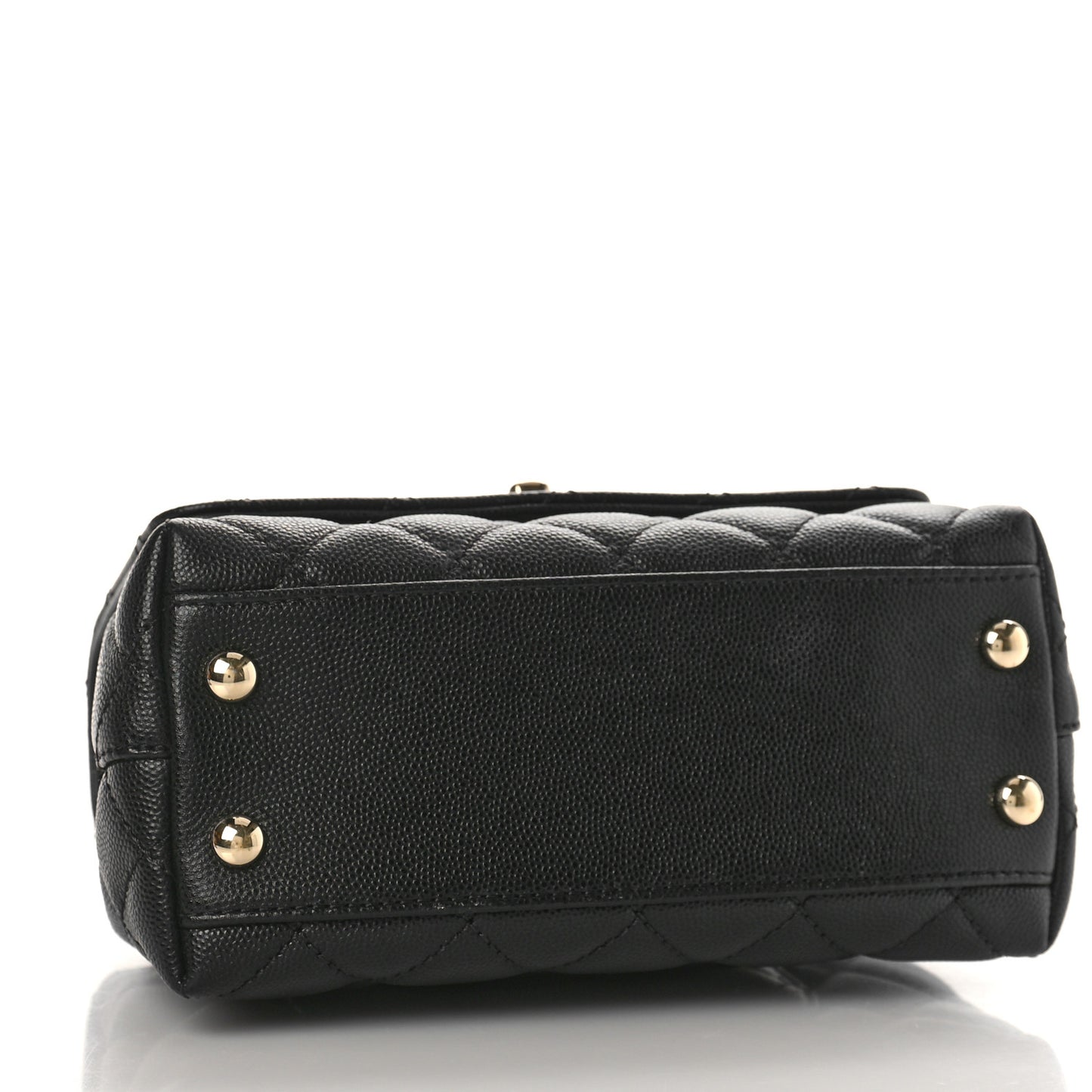 Caviar Quilted Extra Mini Coco Handle Flap Black