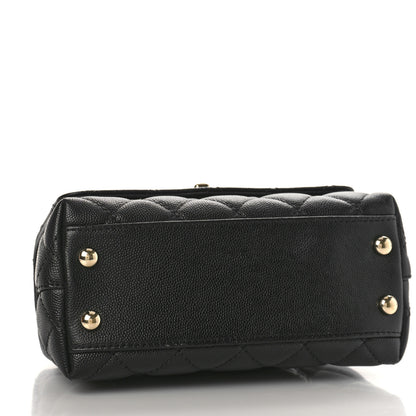 Chanel Caviar Quilted Extra Mini Coco Handle Flap Black 4 of 8
