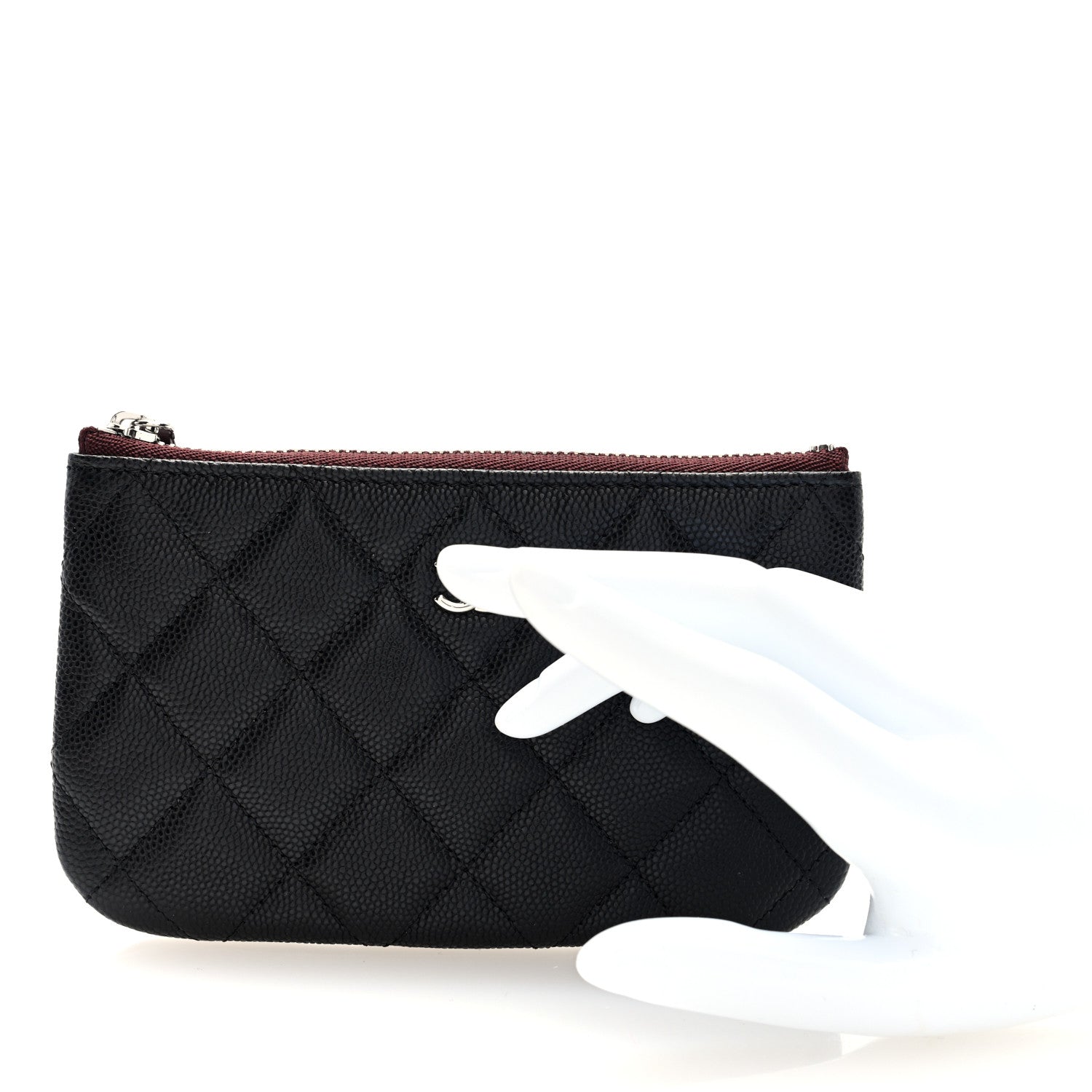 Chanel Caviar Quilted Small Cosmetic Case Black 2 of 7