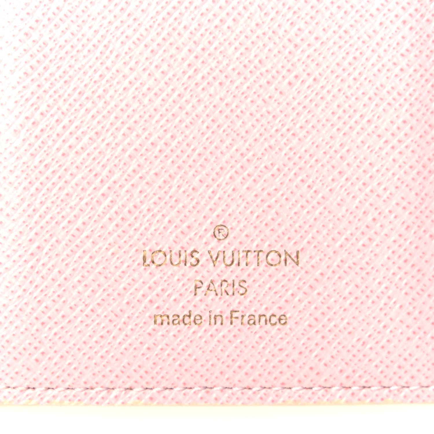 Louis Vuitton Damier Azur Victorine Wallet Rose Ballerine 6 of 9