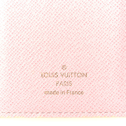 Louis Vuitton Damier Azur Victorine Wallet Rose Ballerine 6 of 9