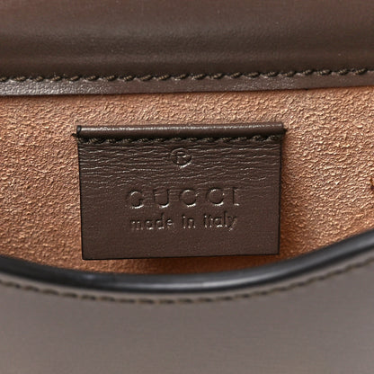 Gucci Boarded Plutone Calfskin Mini Horsebit 1955 Crossbody Bag New Acero 6 of 10