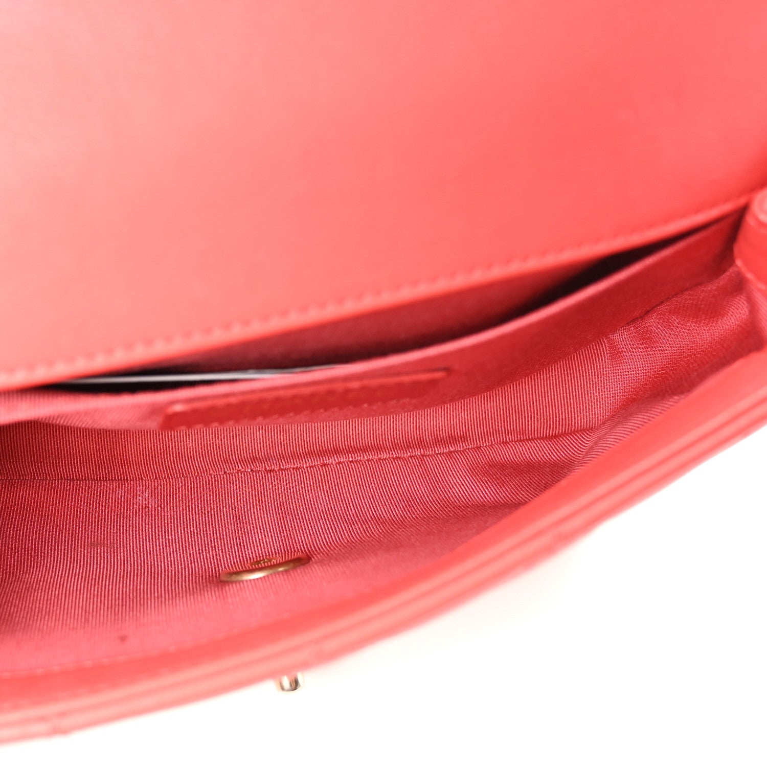 Chanel Calfskin Quilted Flap Waist Bag Red 9 of 19