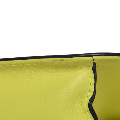 Valentino Garavani Vitello Large Glam Lock Rockstud Flap Yellow Fluo 12 of 17