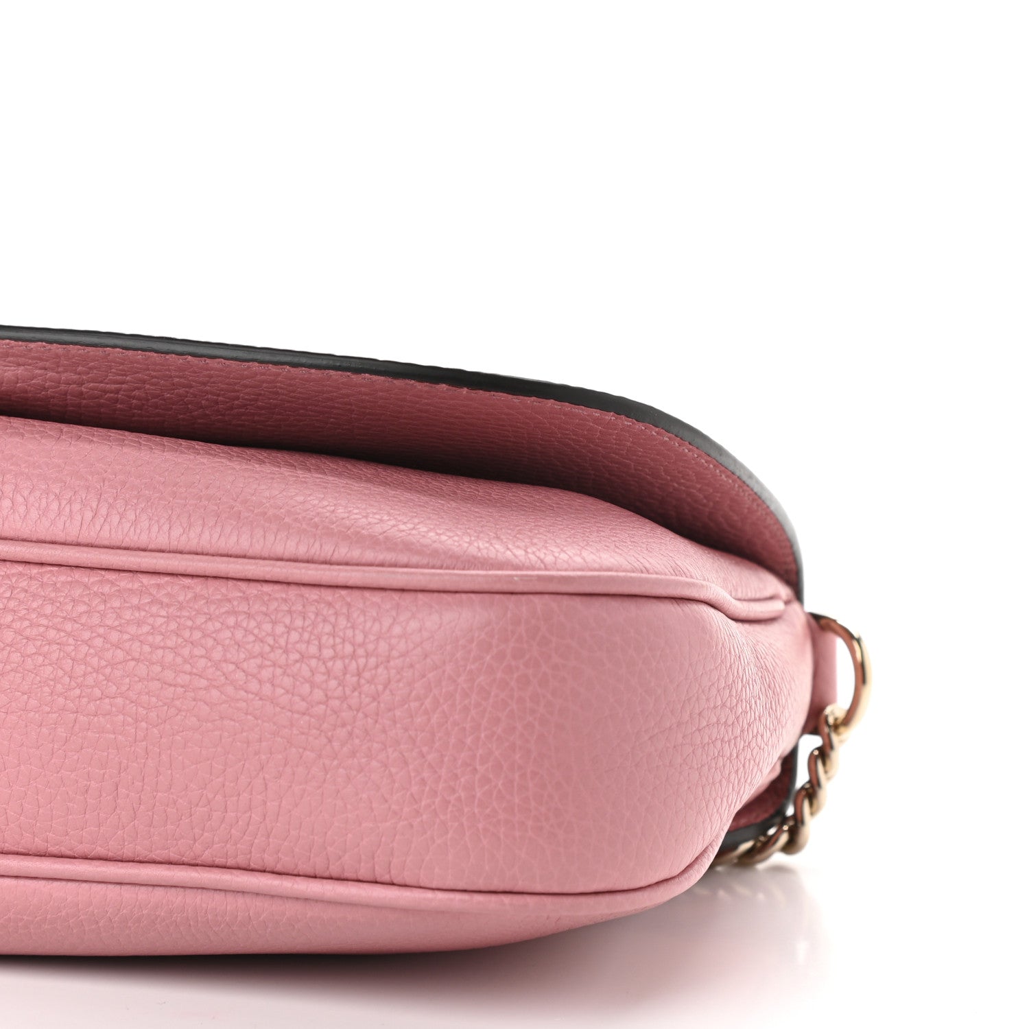 Gucci Pebbled Calfskin Medium Soho Flap Crossbody Pink 9 of 10