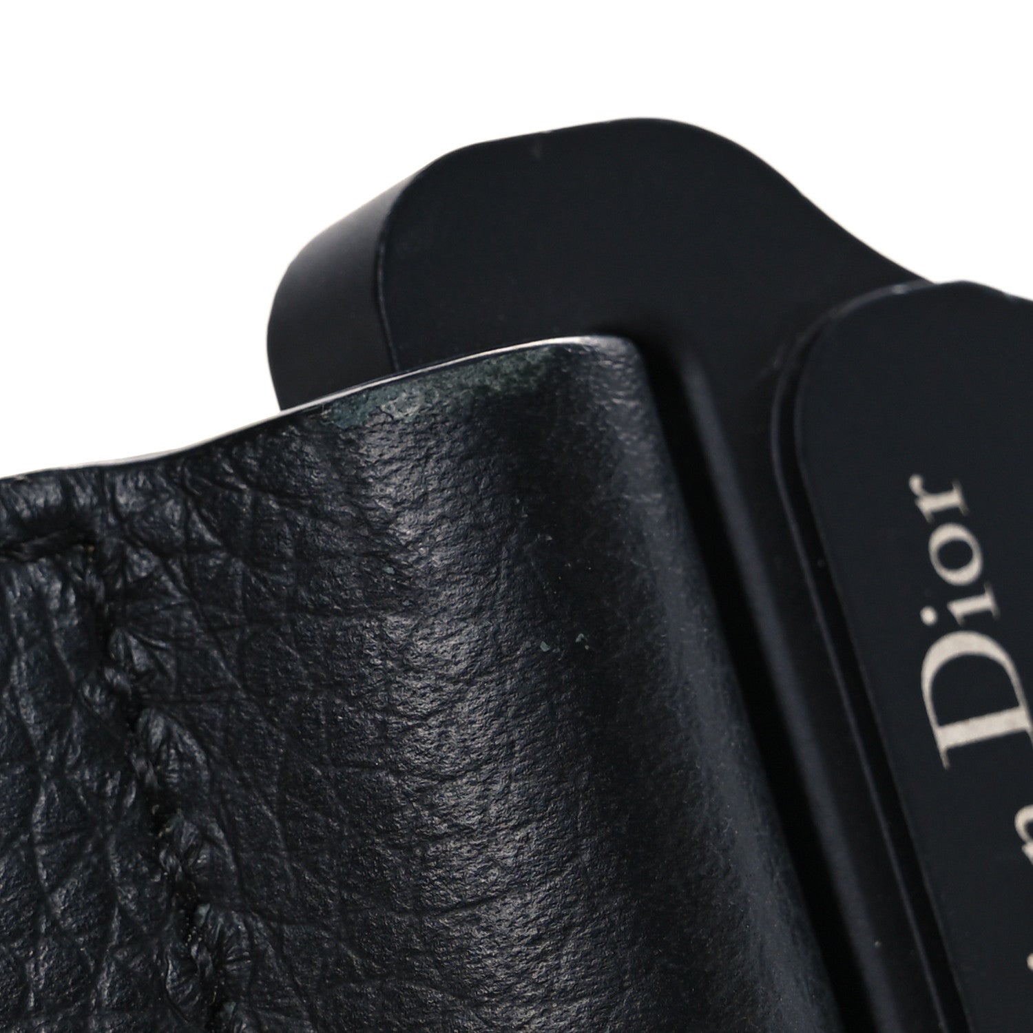 Christian Dior Oblique Mens Saddle Bag Black Blue 12 of 13