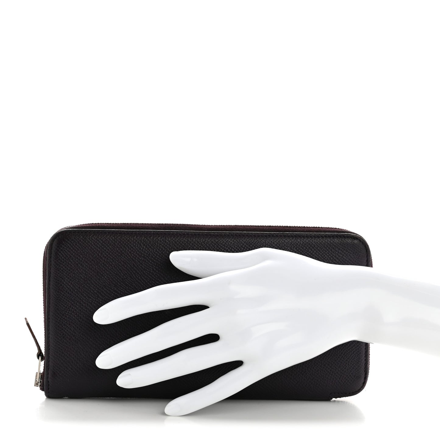 Epsom Silk'In Wallet Raisin