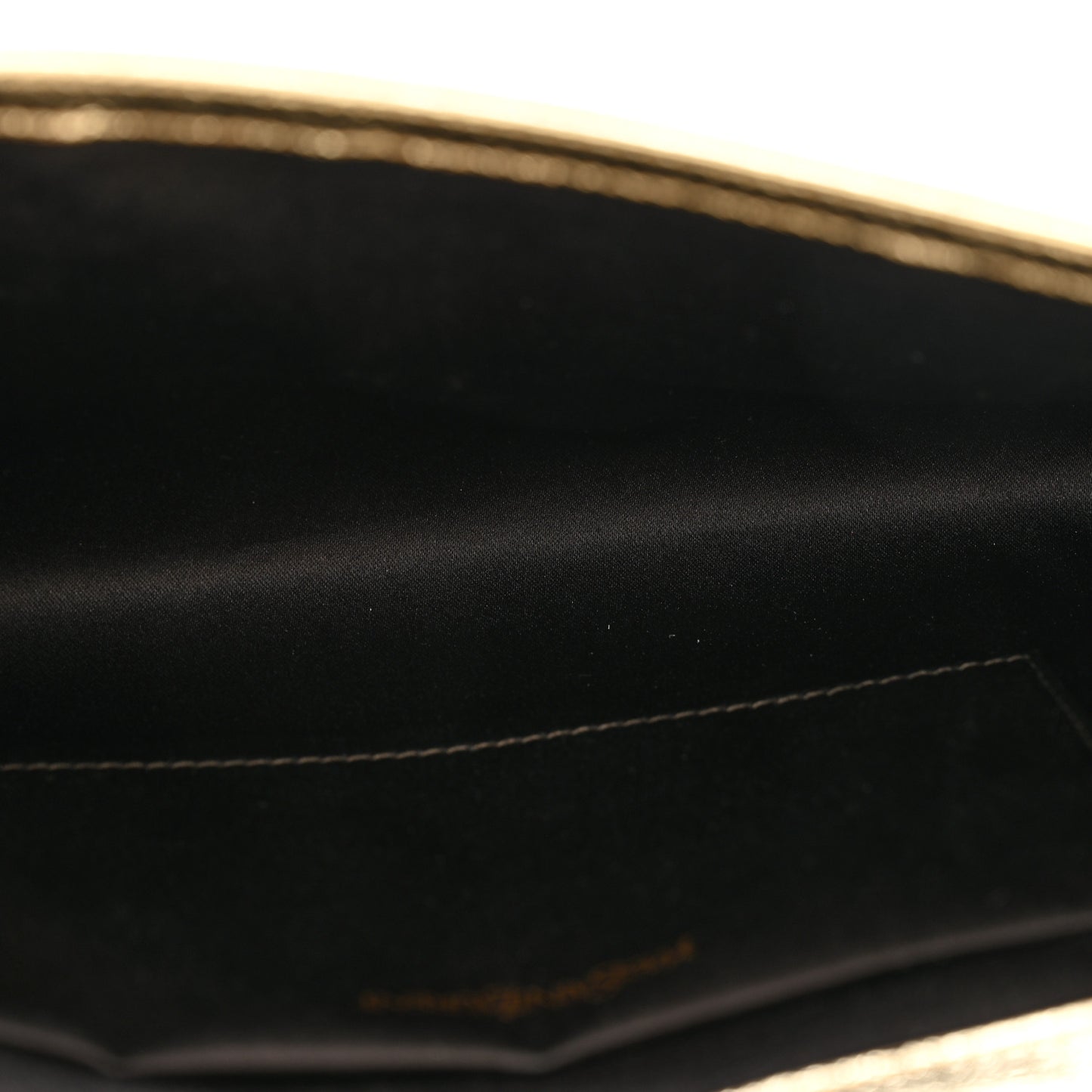 Metallic Calfskin Monogram Large Belle De Jour Clutch Gold