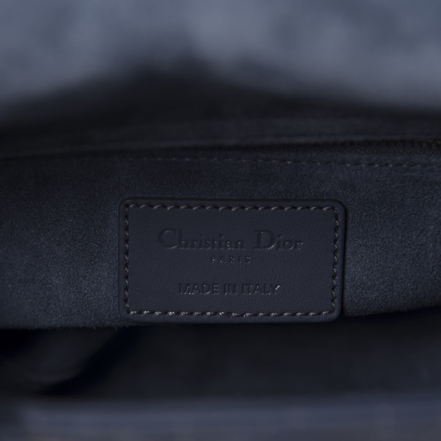 Christian Dior Ultra Matte Calfskin Cannage Small My ABCDior Lady Dior Dark Denim Blue 9 of 11