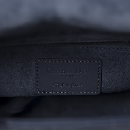 Christian Dior Ultra Matte Calfskin Cannage Small My ABCDior Lady Dior Dark Denim Blue 9 of 11