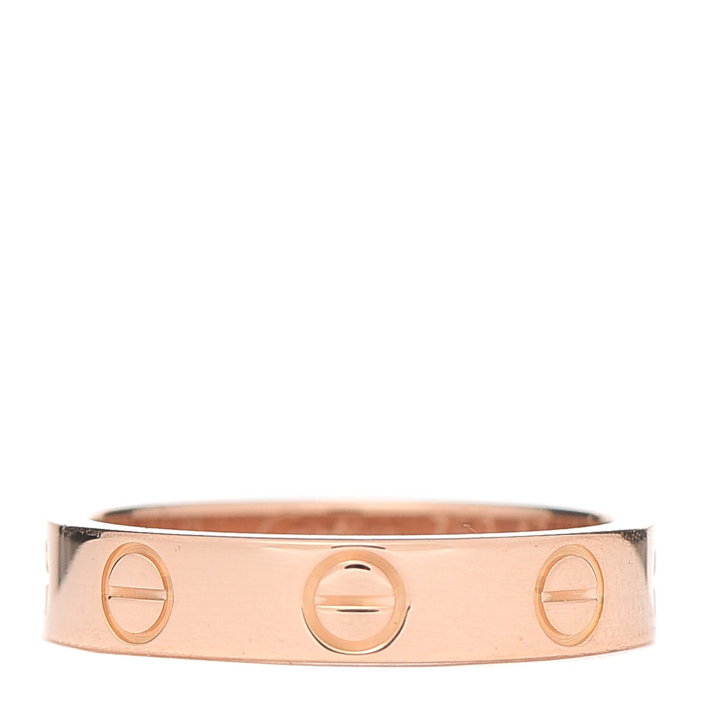 18K Pink Gold 3.5mm LOVE Wedding Band Ring 47 4