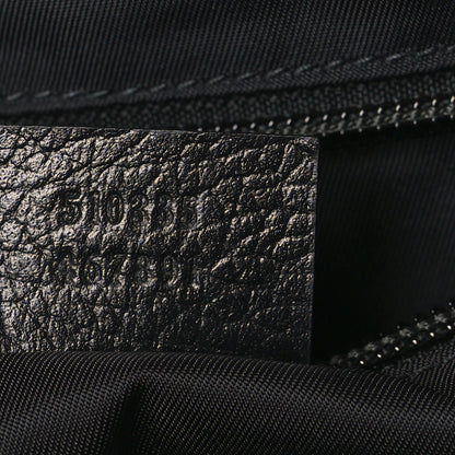 Gucci Nylon Monogram Double Buckle Flap Messenger Bag Black 7 of 9