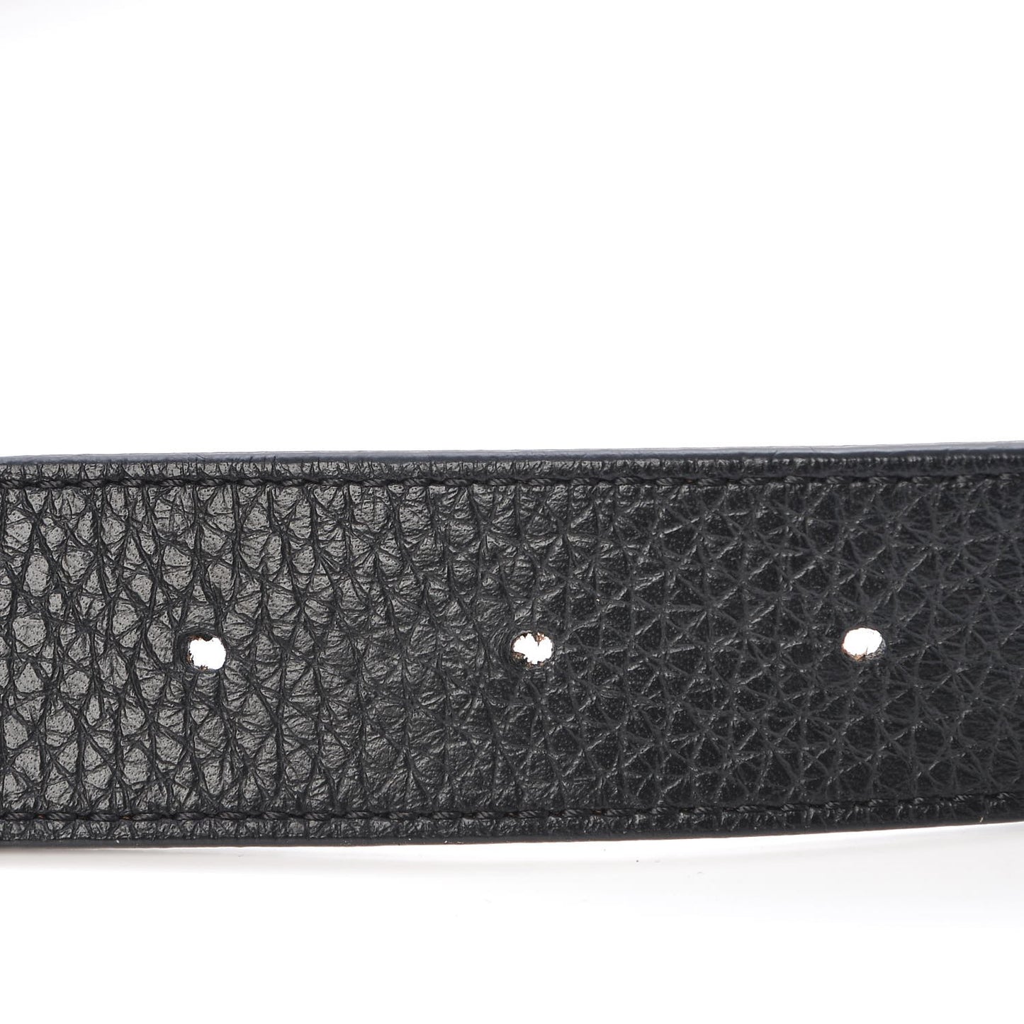 Taurillon Calfskin 30mm LV Initiales Reversible Belt 90 36 Black
