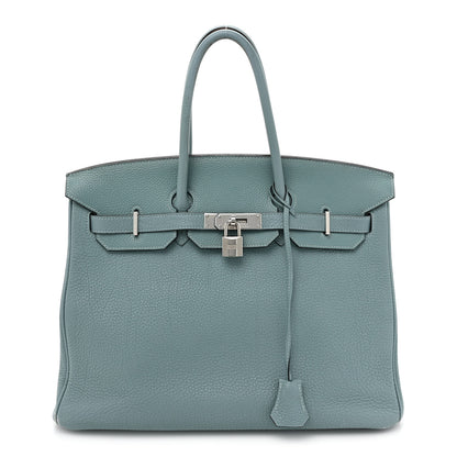 Hermes Taurillon Clemence Birkin 35 Ciel 1 of 20