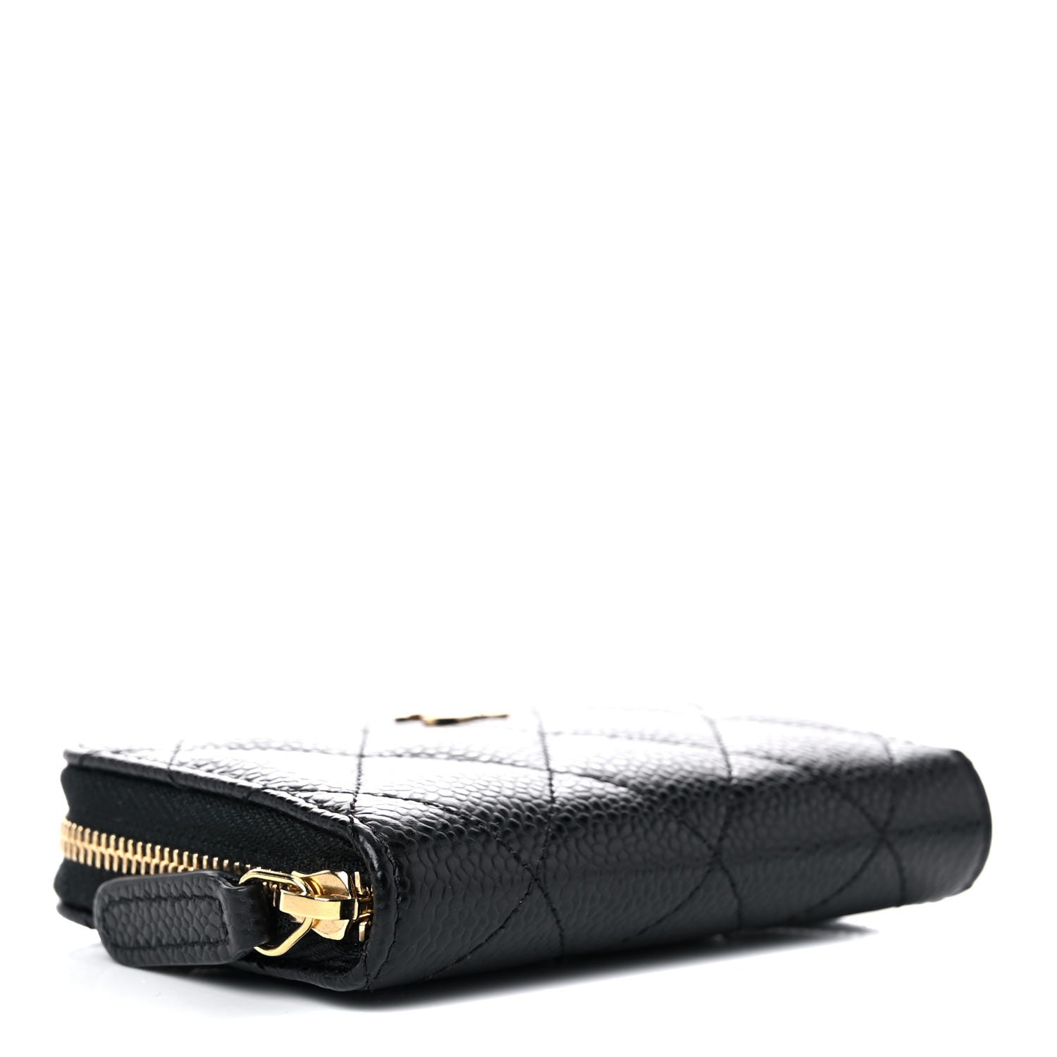 Chanel Caviar Quilted Zip Coin Purse Black 4 of 8