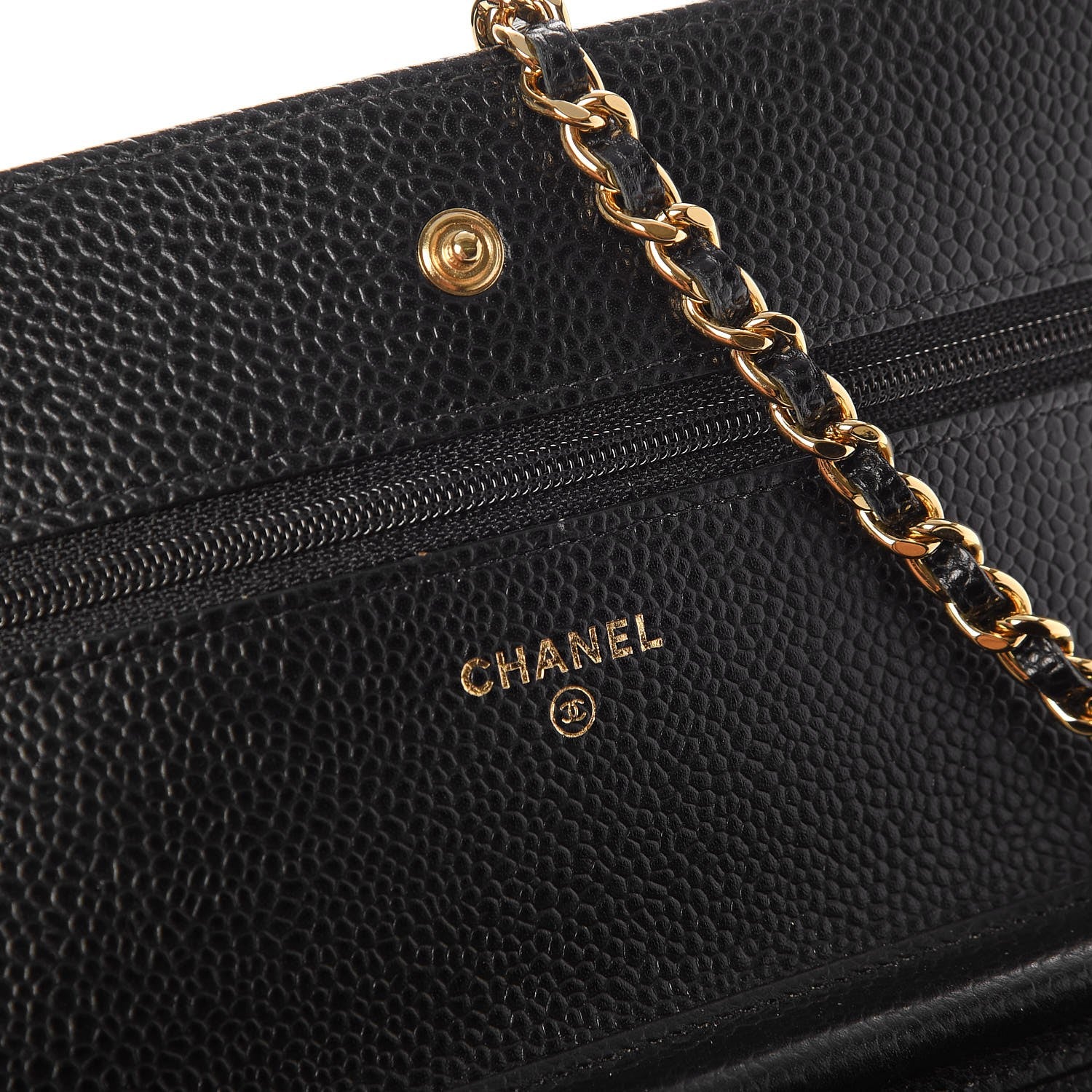 Chanel Caviar Quilted Wallet On Chain WOC Black 5 of 8