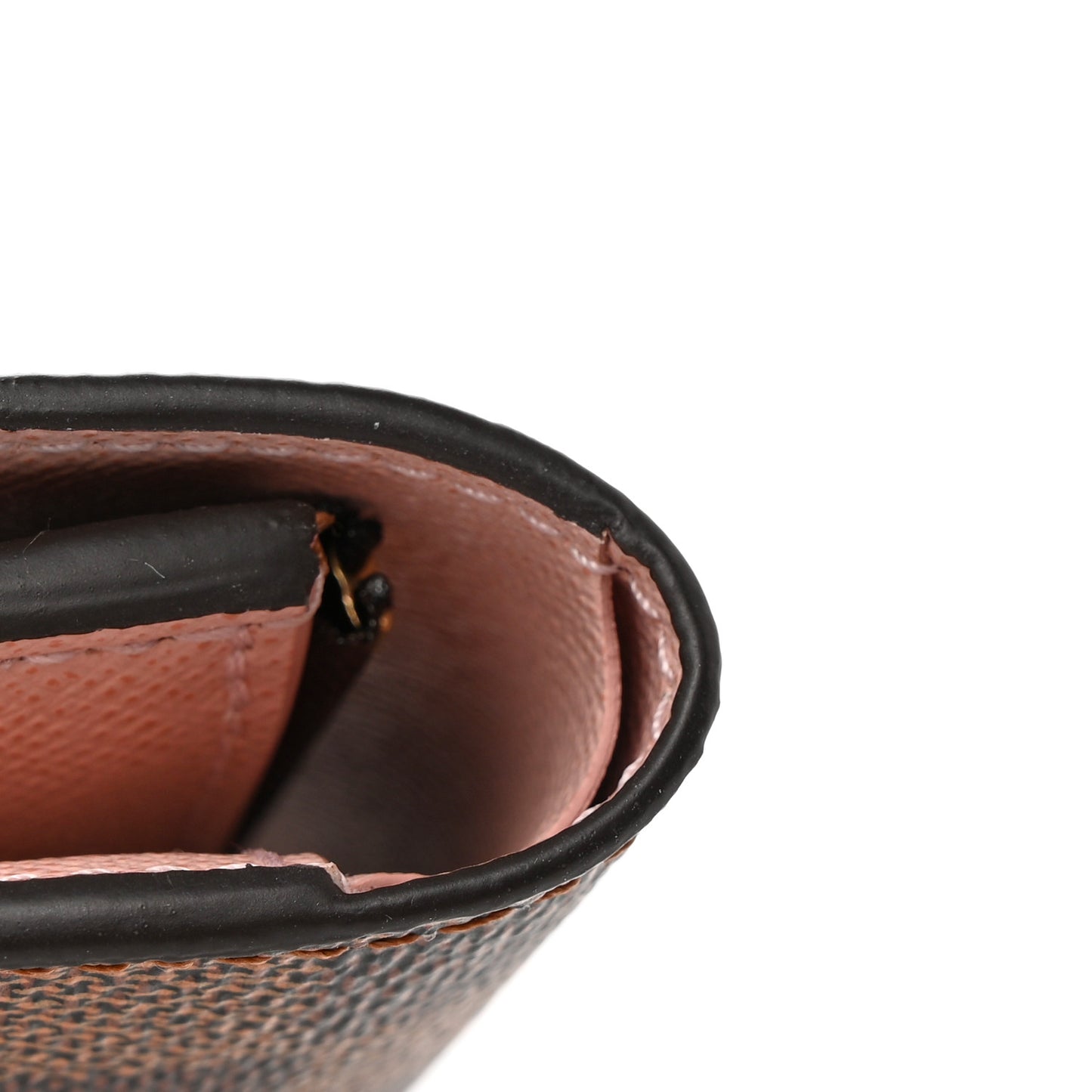 Damier Ebene Victorine Wallet Rose Ballerine