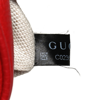 Gucci Pebbled Calfskin Small Soho Disco Bag Tabasco Red 8 of 11