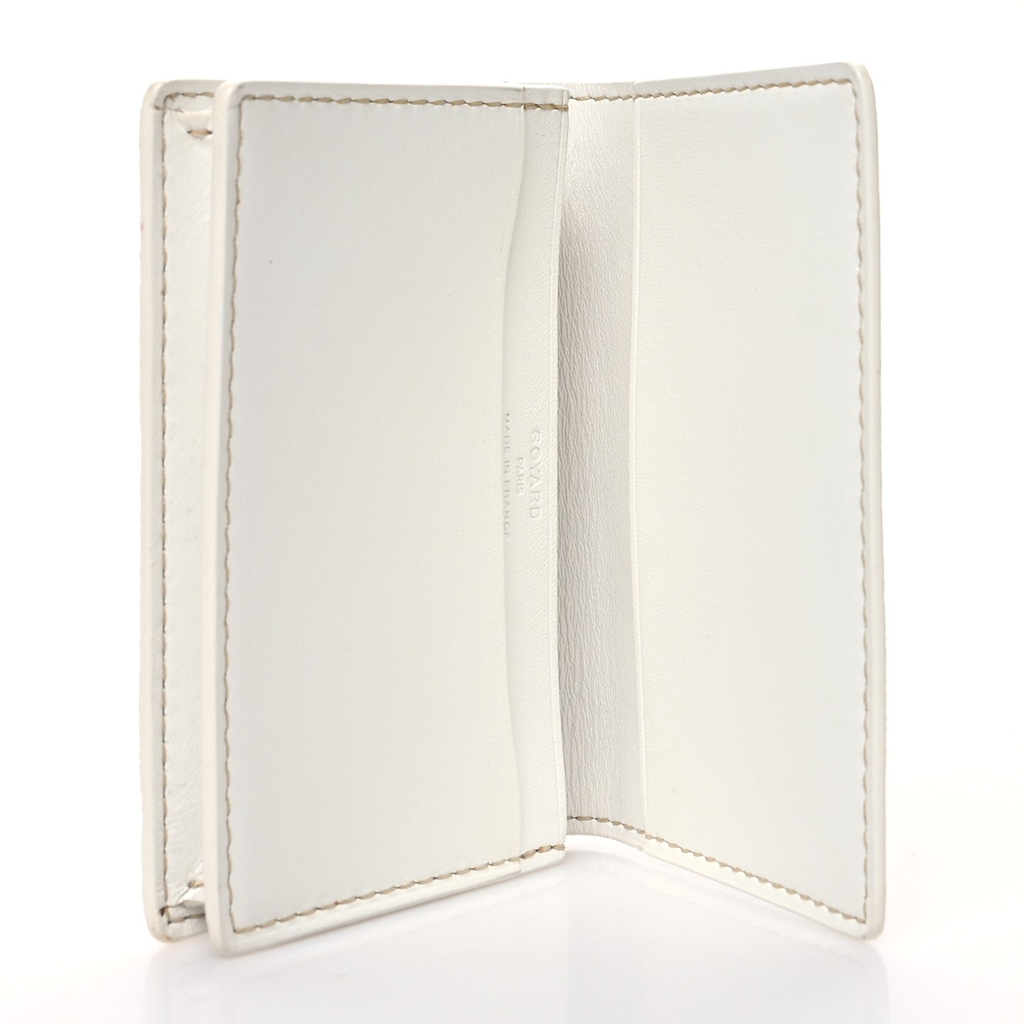 Goyardine Business Card Holder White