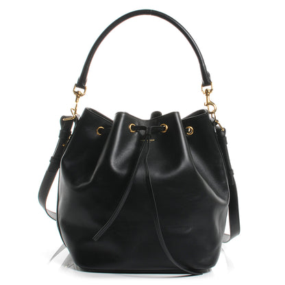 Saint Laurent Leather Seau Bucket Bag Medium Black 1 of 8