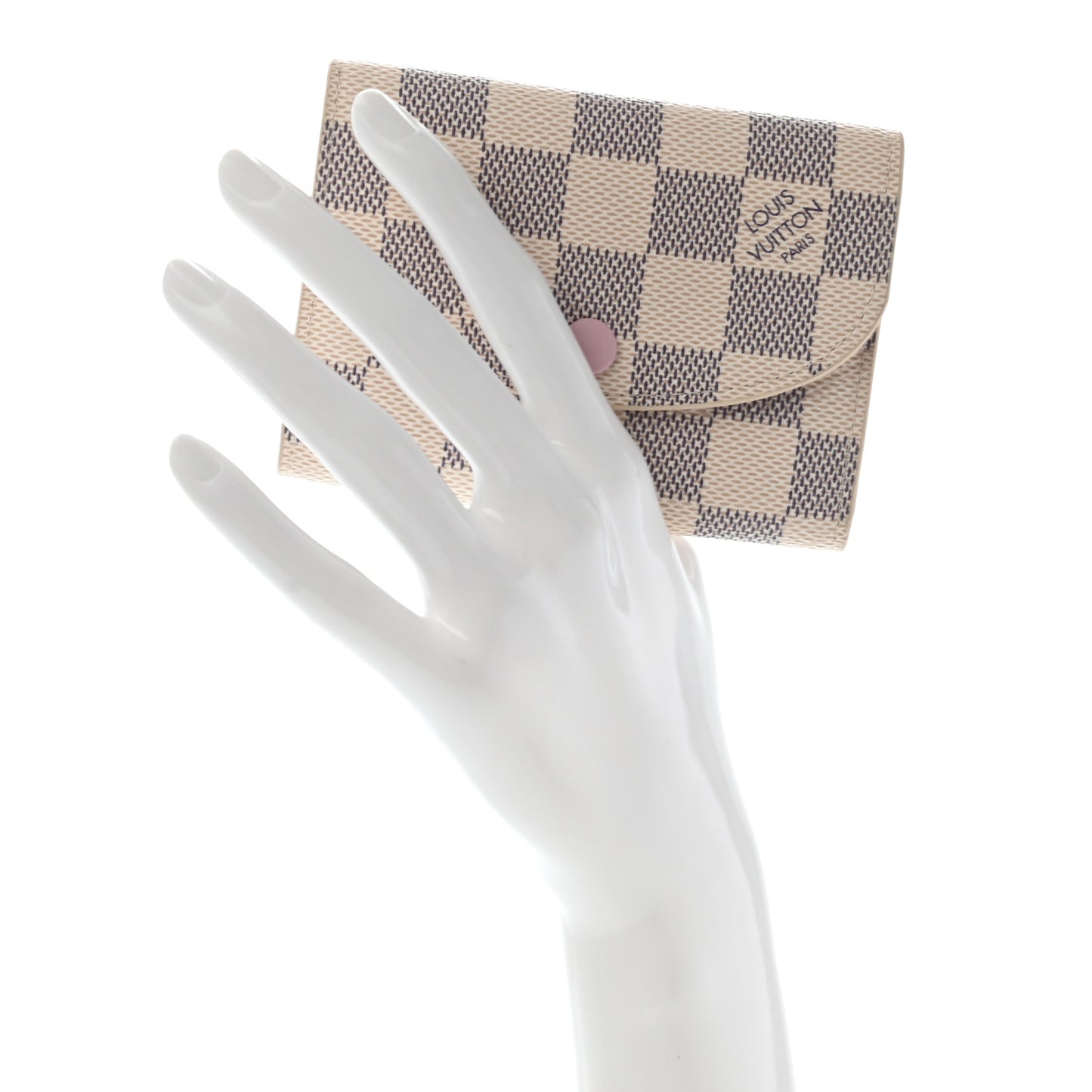 Damier Azur Rosalie Coin Purse Rose Ballerine