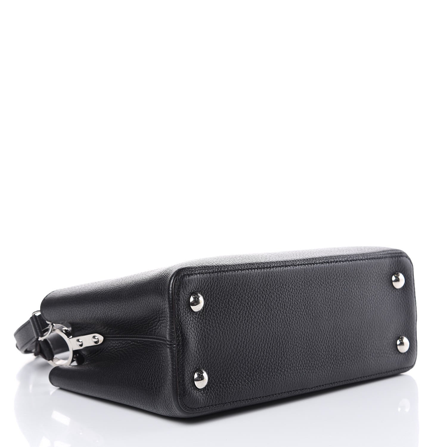 Louis Vuitton Taurillon Capucines PM Black 4 of 9