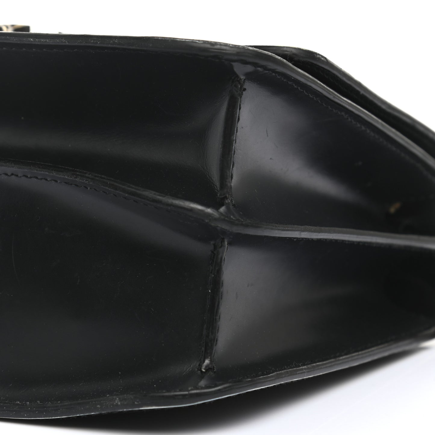 Calfskin Montage Print Small TB Bag Black