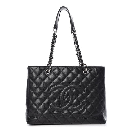 Chanel Caviar Quilted Grand Shopping Tote GST Black 1 of 16