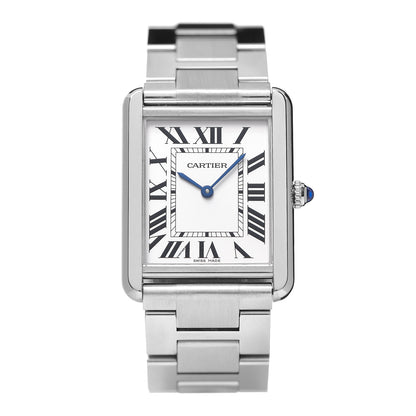 Cartier Stainless Steel 27mm Tank Solo Quartz Watch 1 of 8