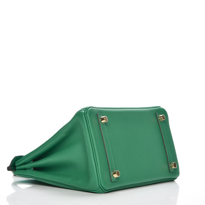 Hermes Swift Birkin 25 Vert Vertigo 5 of 35