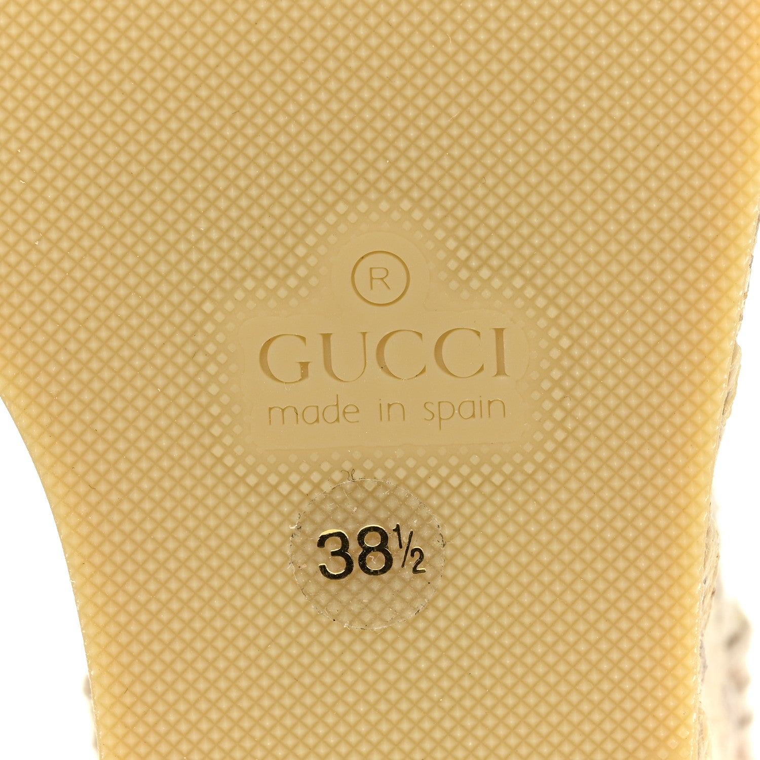 Gucci Canvas Malaga Kid Web Ankle Wrap Espadrille Wedge Sandals 38.5 Green Red Mystic White Emerald 10 of 13