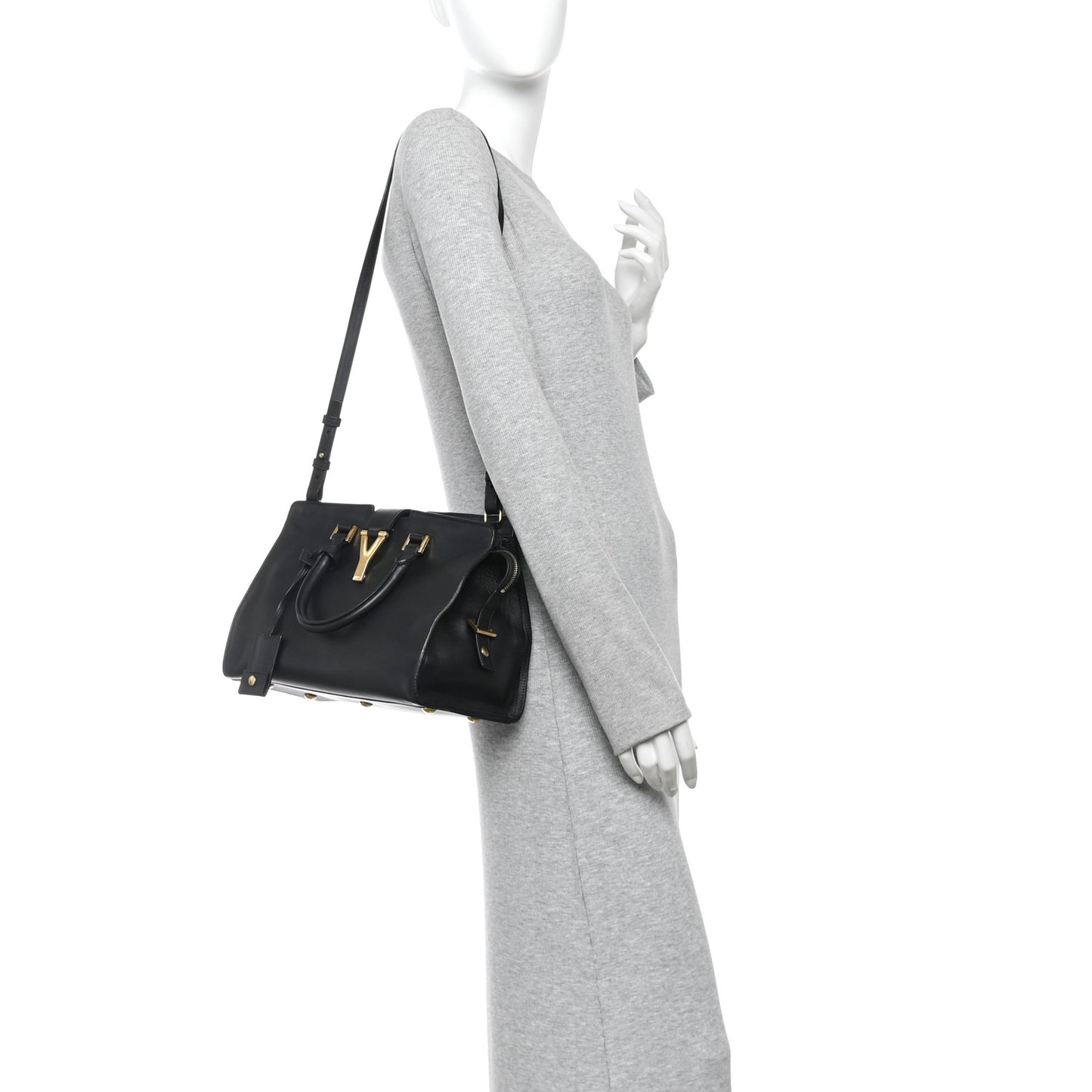 Calfskin Small Classic Y Cabas Black