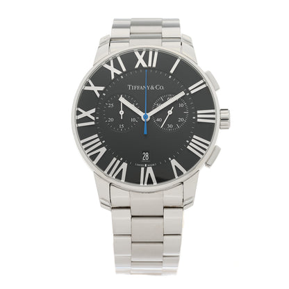 Tiffany Stainless Steel 42mm Atlas Chronograph Quartz Watch Black 1 of 4