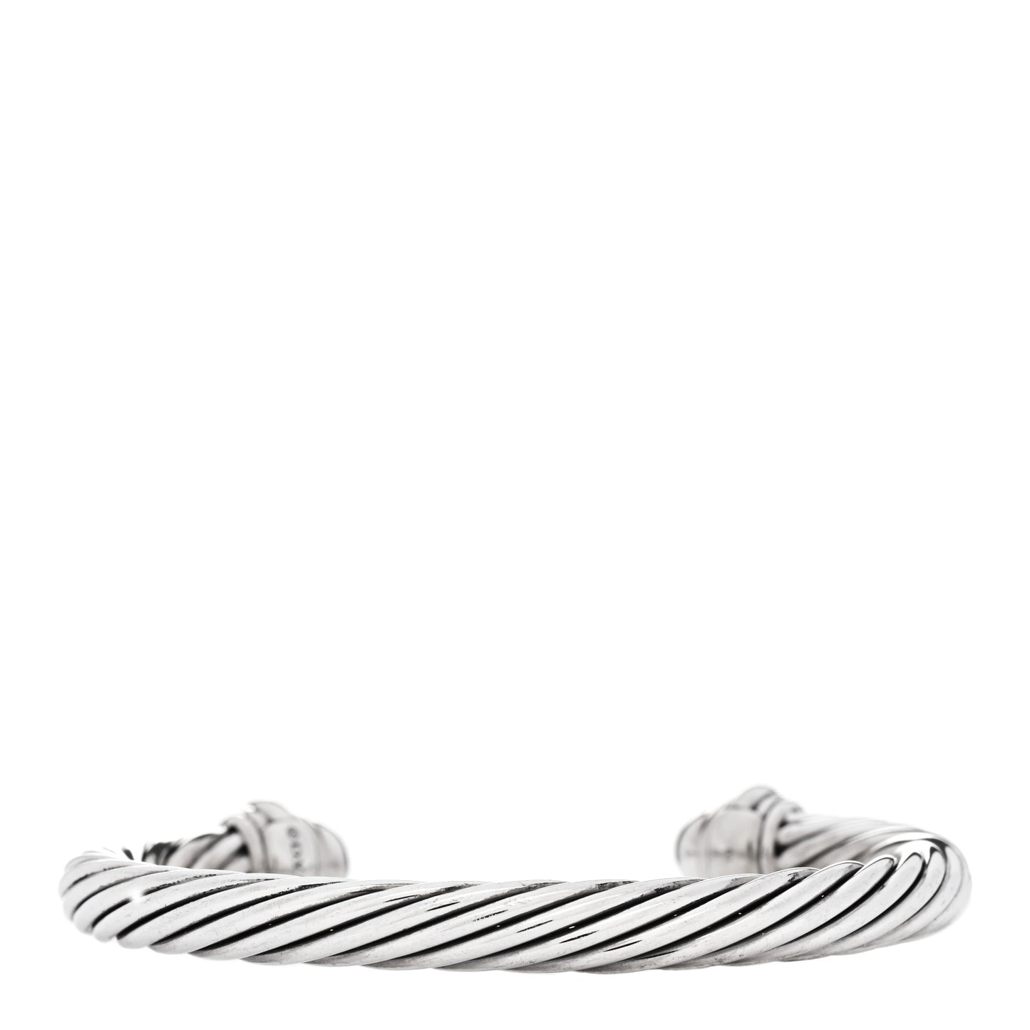 Sterling Silver Diamond 7mm Cable Classics Bracelet