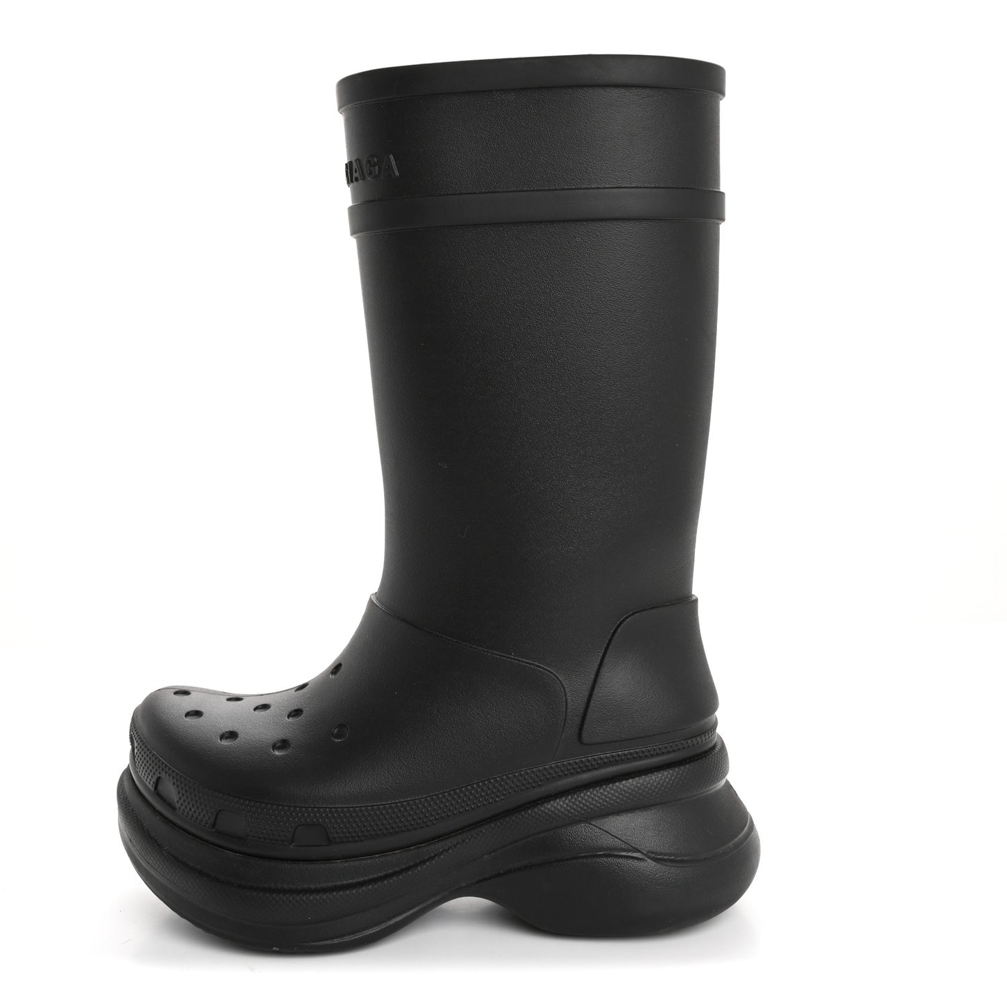 X CROCS Rubber Womens Rain Boots 37 Black