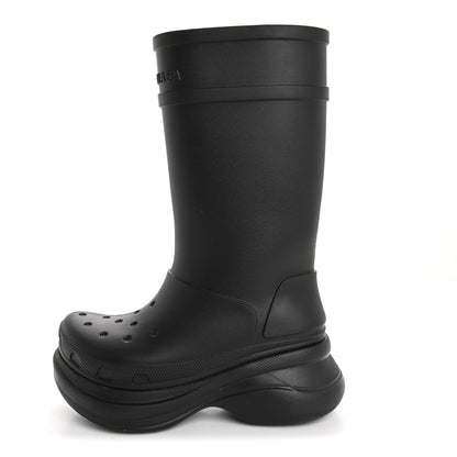 Balenciaga X CROCS Rubber Womens Rain Boots 37 Black 1 of 9