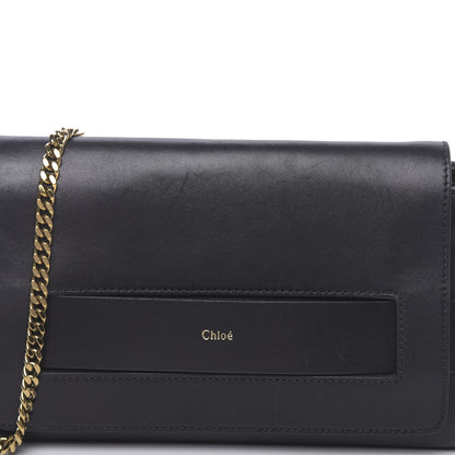 Chloe Lambskin Medium Elle Chain Clutch Black 9 of 13