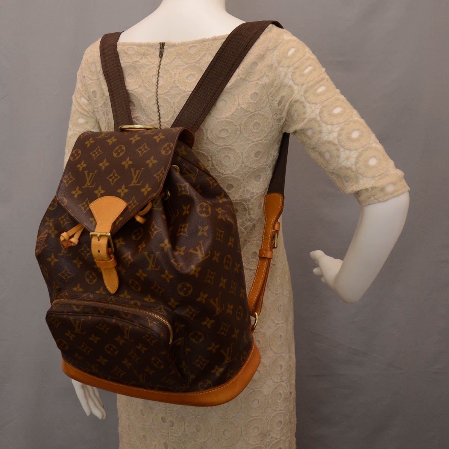 Louis Vuitton Monogram Montsouris GM Backpack 2 of 8