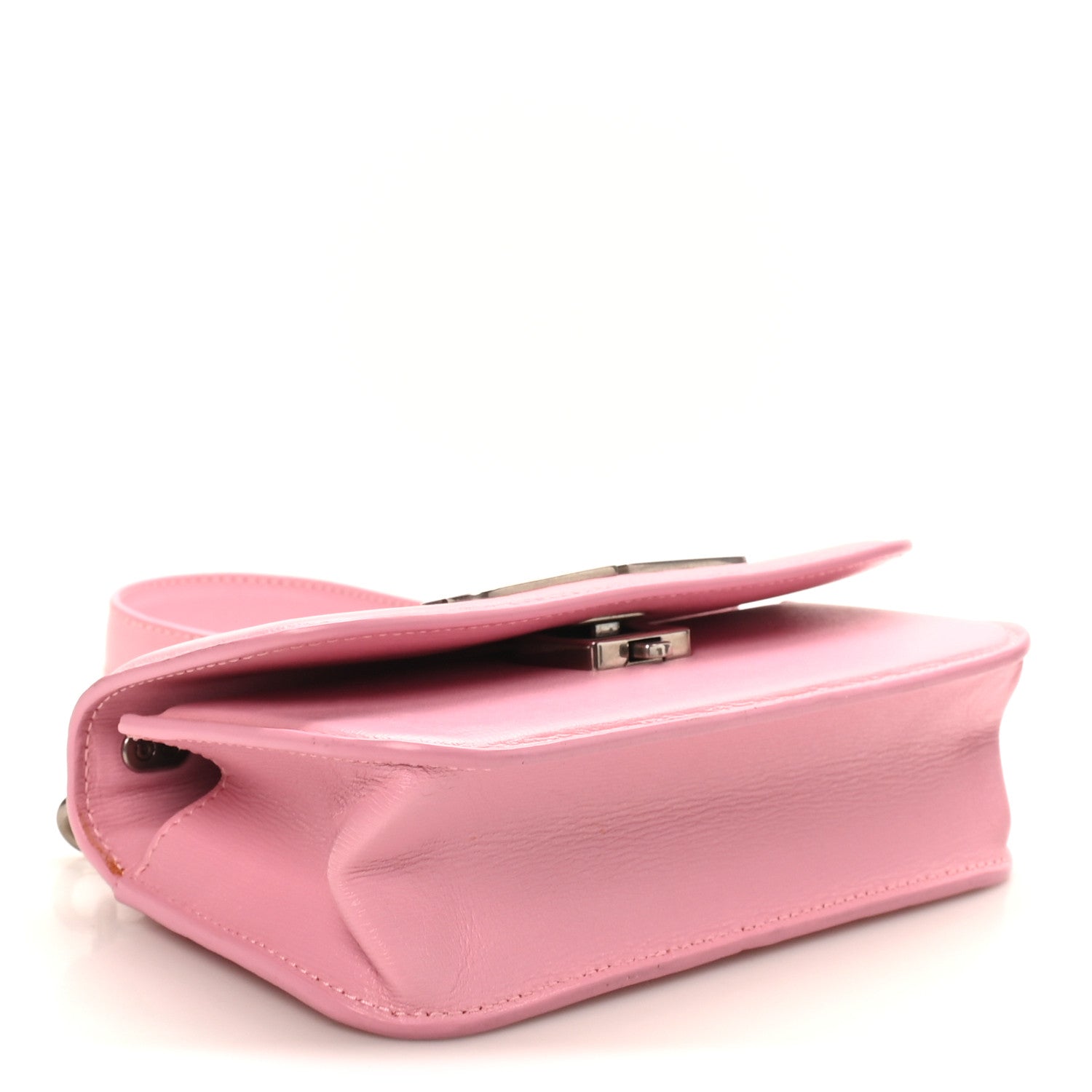 Balenciaga Calfskin Stripe Embossed Gossip Chain Bag XS Candy Pink 4 of 9