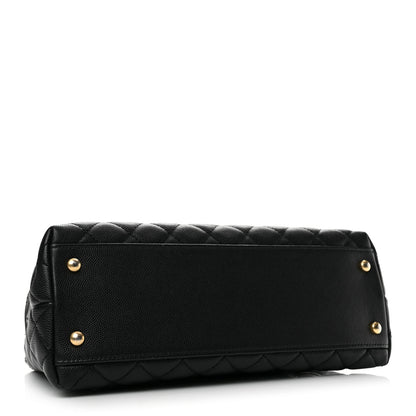 Chanel Caviar Quilted Small Coco Handle Flap Black 4 of 14