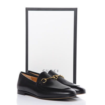 Gucci Calfskin Womens Jordaan Loafers 38 Black 10 of 10