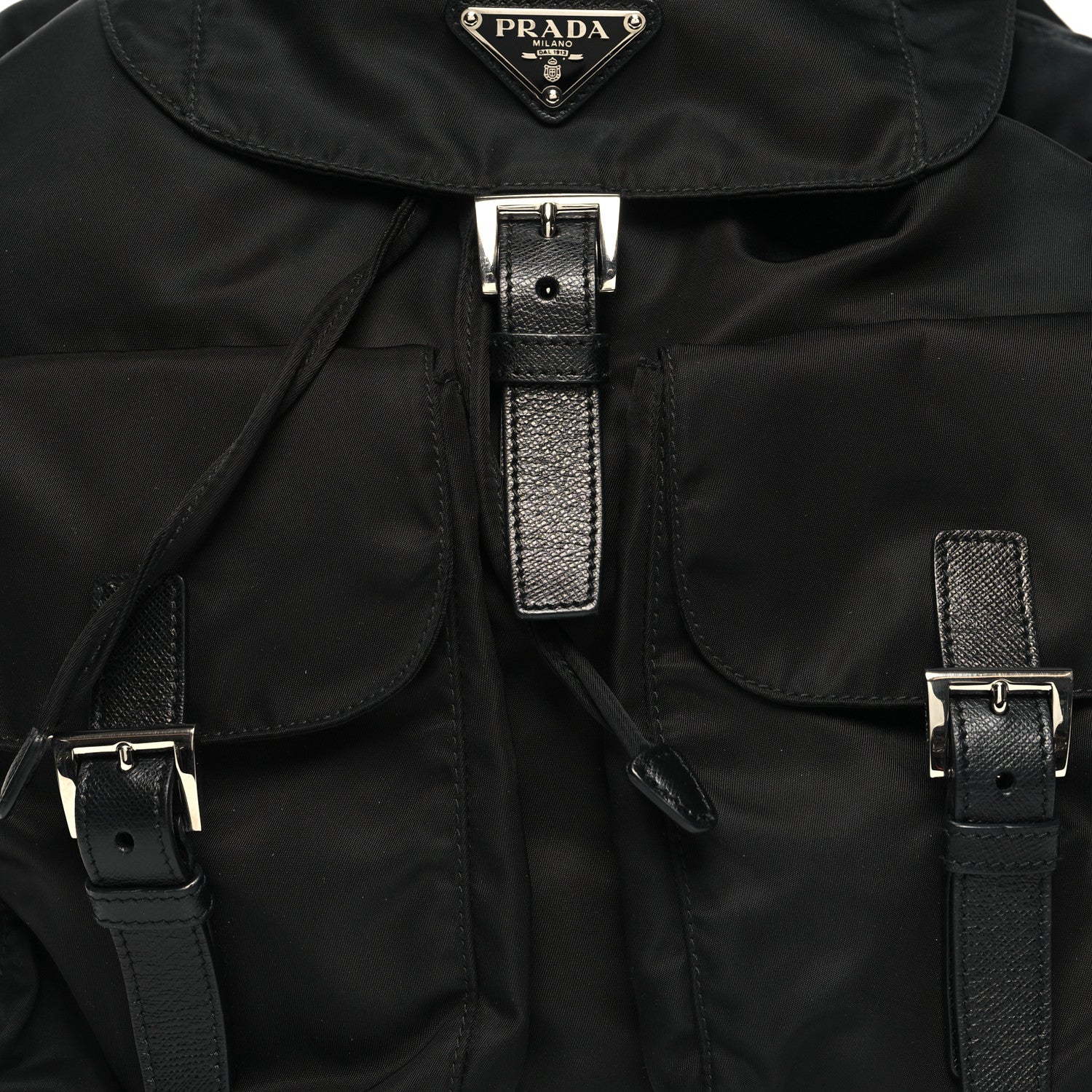 Prada Nylon Vela Medium Backpack Black 7 of 9
