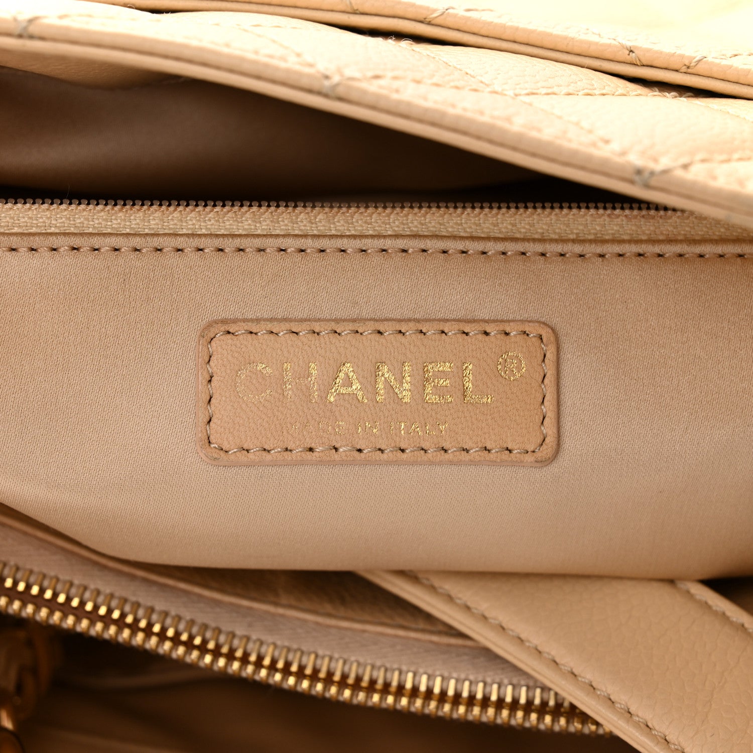 Chanel Caviar Quilted Grand Shopping Tote GST Beige Clair 6 of 10