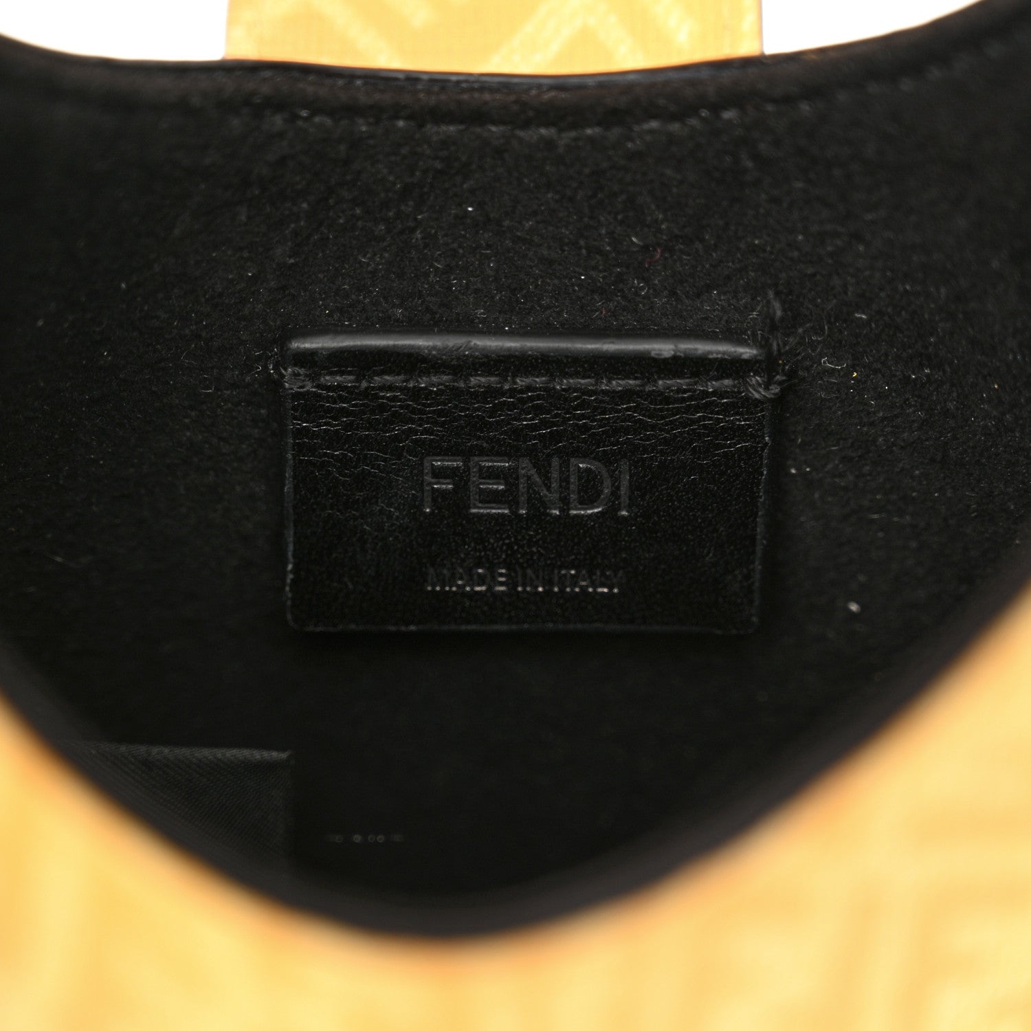 Fendi X SARAH COLEMAN Glazed Fabric Micro FF Vertigo Phone Holder Cyber Mimosa 7 of 14