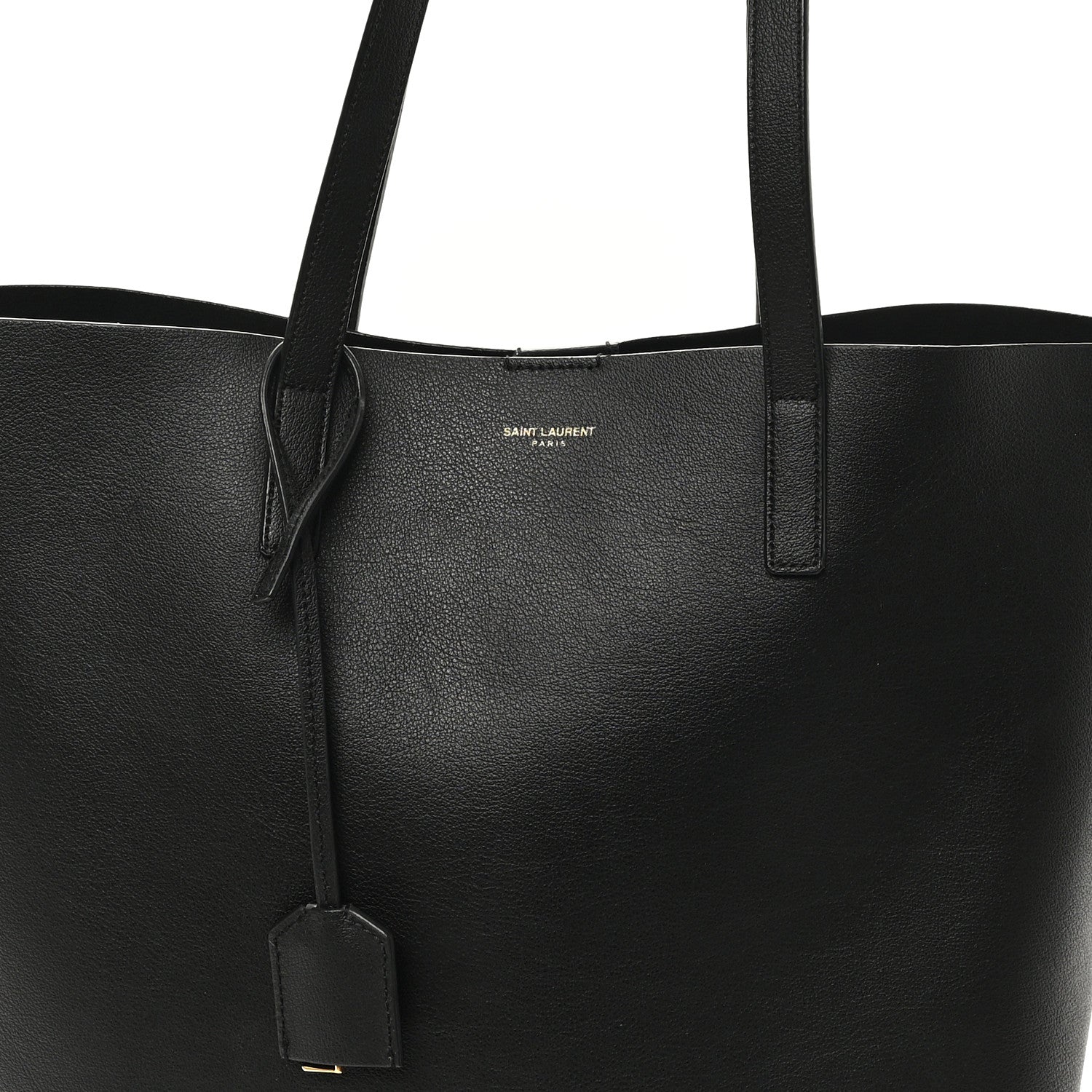Saint Laurent Calfskin Medium Shopping Tote Black 9 of 14