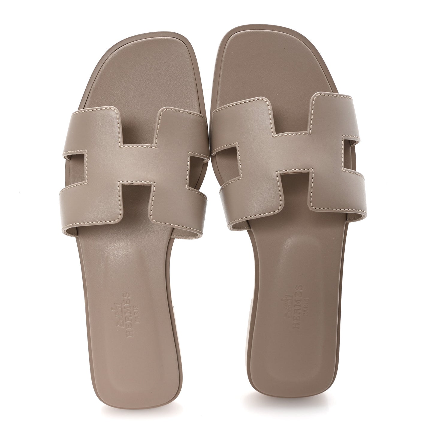 Box Calfskin Oran Sandals 36.5 Beige Mastics