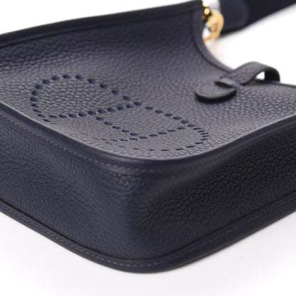 Hermes Taurillon Clemence Evelyne TPM Bleu Nuit 7 of 10
