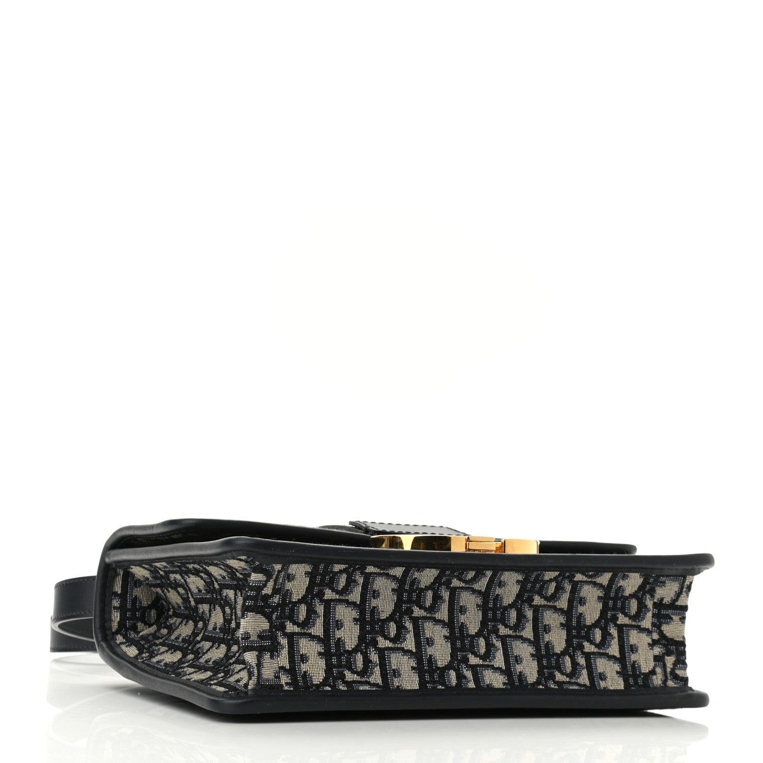 Christian Dior Oblique 30 Montaigne Flap Bag Blue 4 of 9