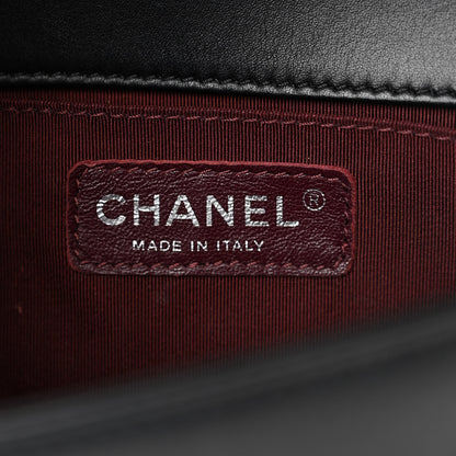 Chanel Calfskin Chevron Quilted Small Boy Flap Black 6 of 13